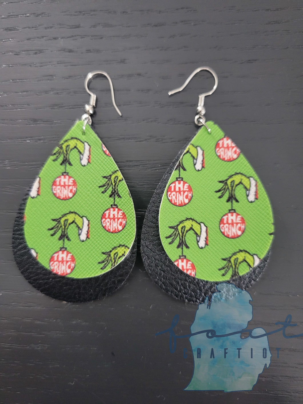 Green Guy Teardrop Earrings