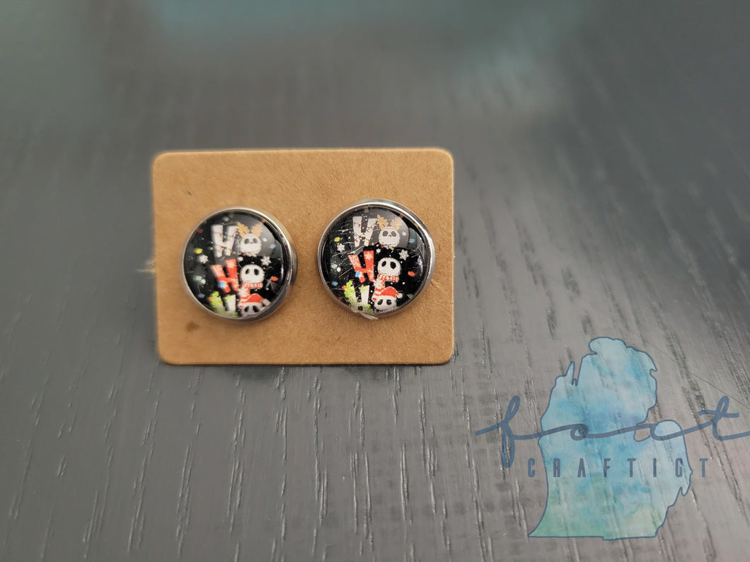 Jack Ho Ho Ho Druzy Earrings