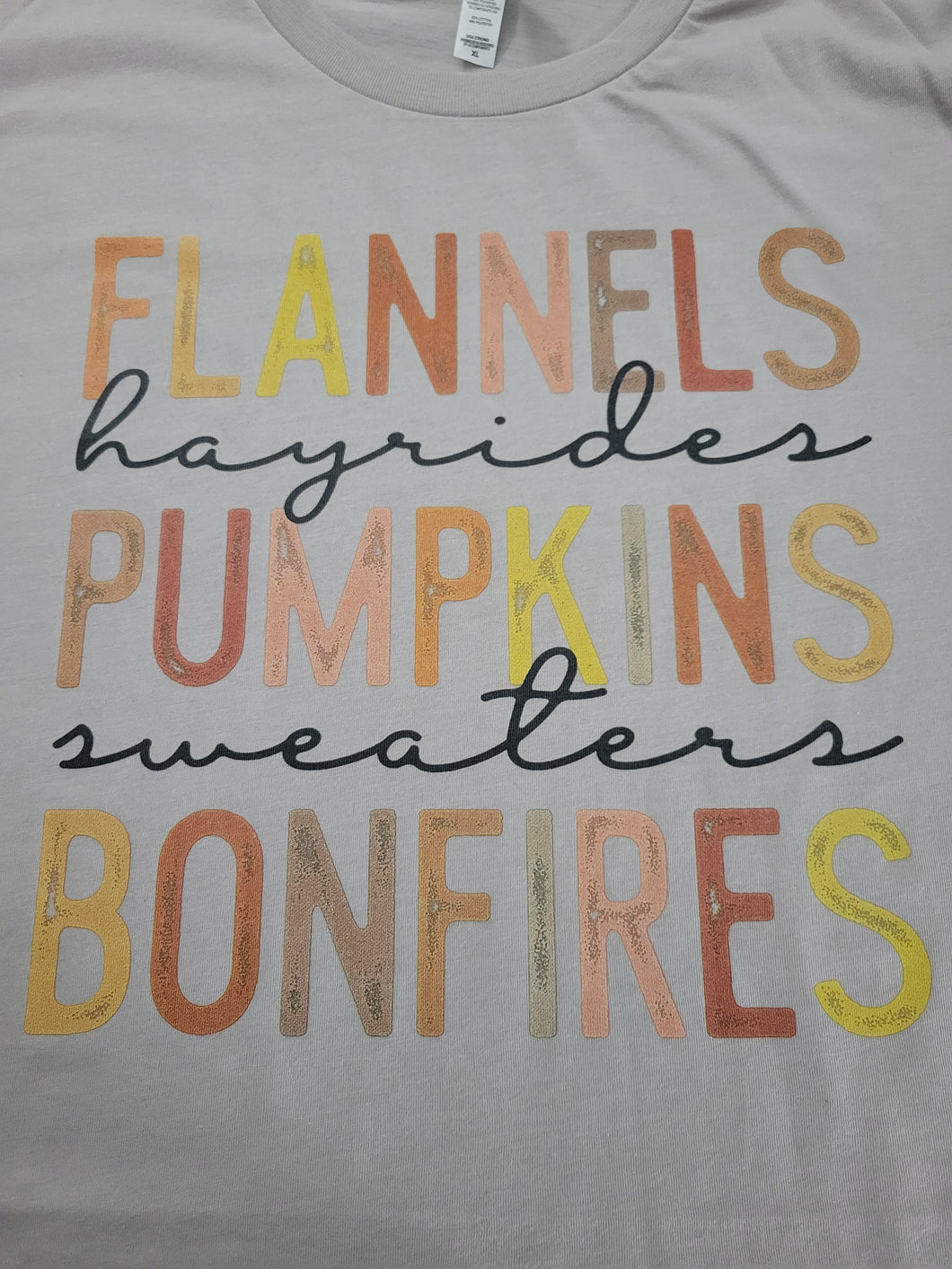 Flannels Hayrides Pumpkins Sweaters Bonfires