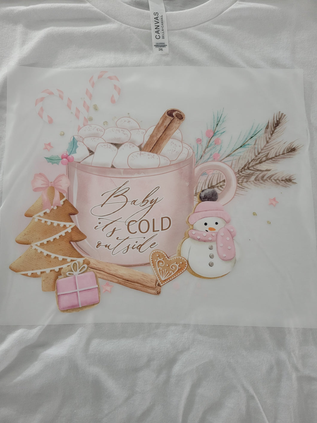 Baby It's Cold Outside Pink Mug