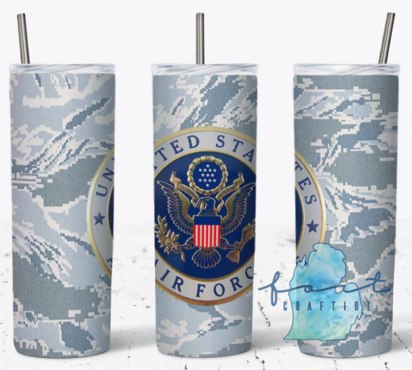Air Force Camo Tumbler