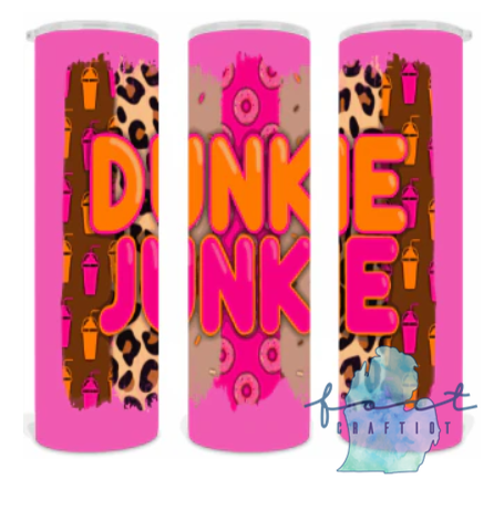Dunkie Junkie Pink Tumbler