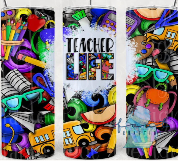 Teacher Life Black Tumbler